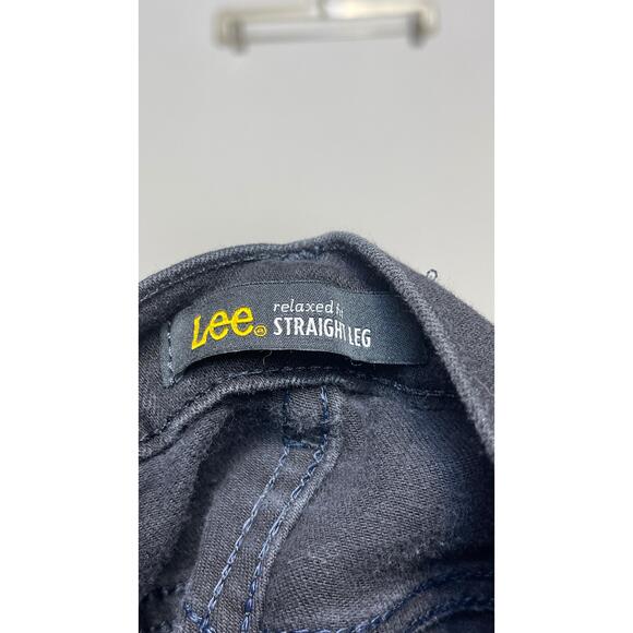 Lee Black Relaxed Fit Straight Leg Jeans Size 6 Medium - Picture 3 of 4